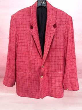 NWOT! Joe Bananas Handwoven 100% Raw Silk  2 Button Sport Coat Blazer